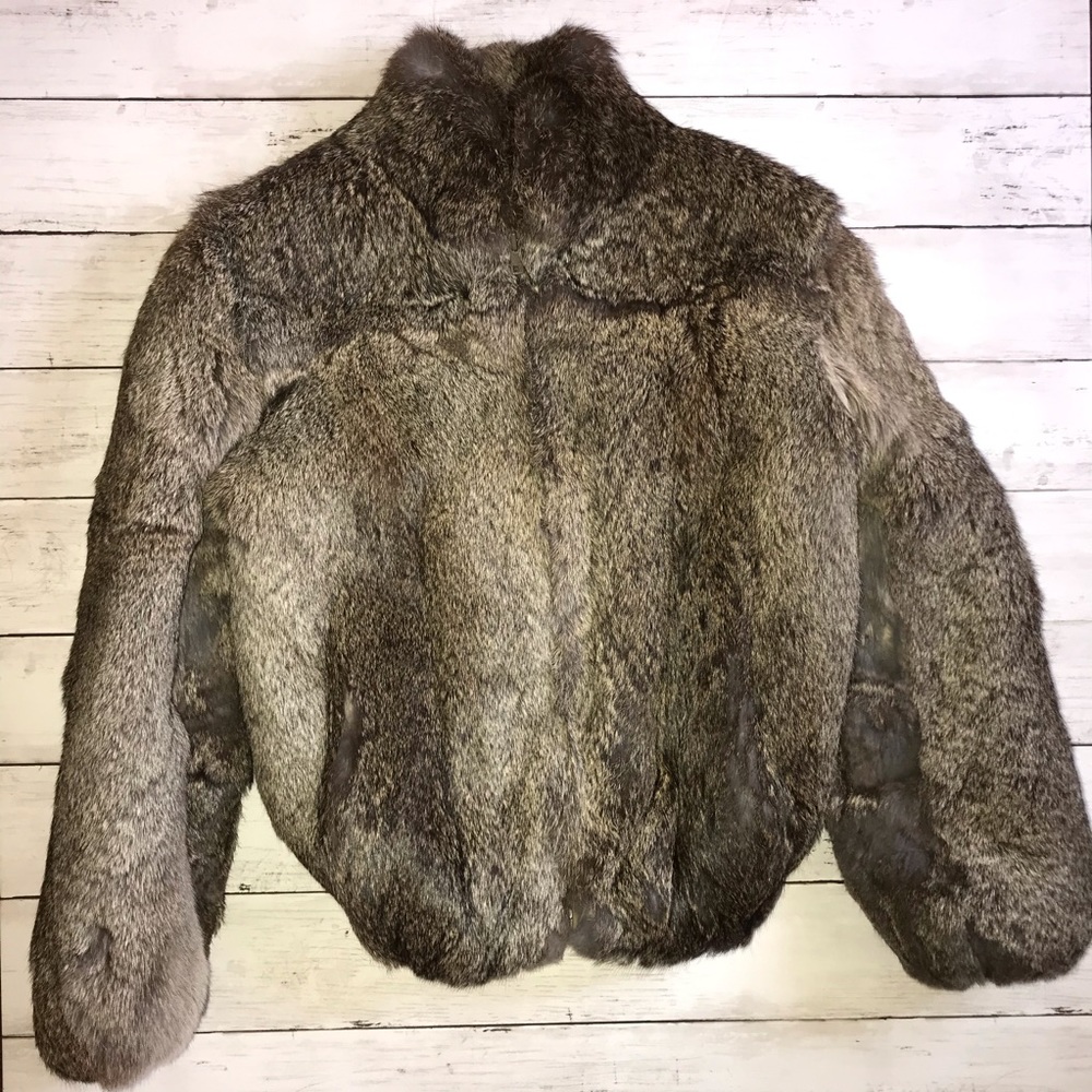 Niki 10 100% rabbit fur coat with satin liner